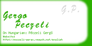 gergo peczeli business card